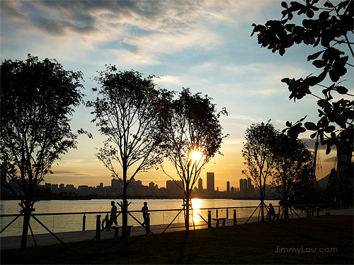 觀塘海濱公園日落