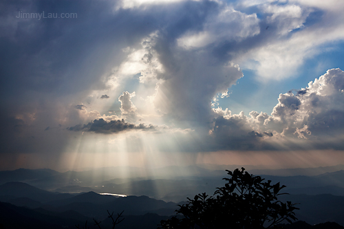 梅州陰那山的天空