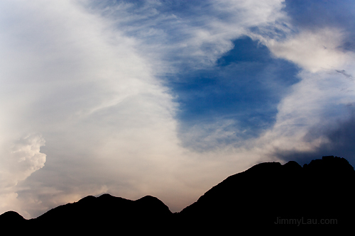 梅州陰那山的天空