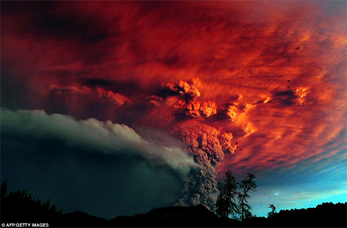 智利火山爆發