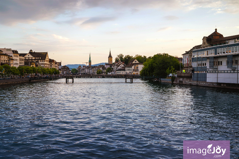 利馬特河日落 (Sunset at River Limmat)