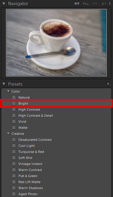 Lightroom Preset 的預視 - Bright